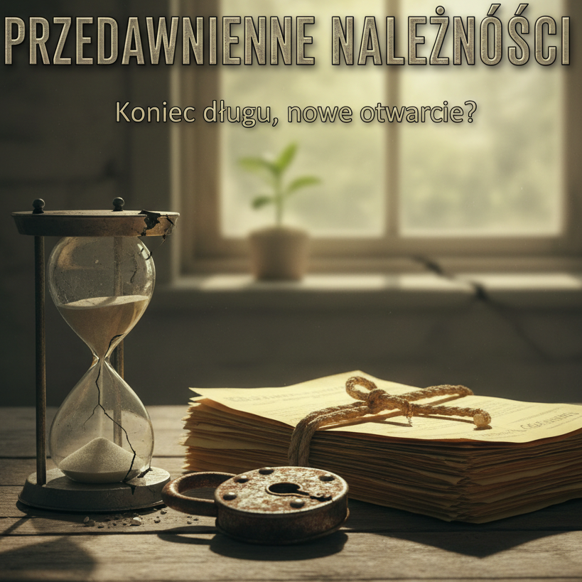 Grafika dekoracyjna porady: Zaległe płatności? Z końcem roku mija ważny termin.