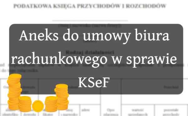Grafika dekoracyjna porady: KSeF – aneks do umowy biura rachunkowego