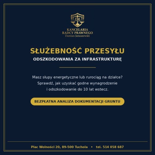 Grafika dekoracyjna porady: Służebność przesyłu